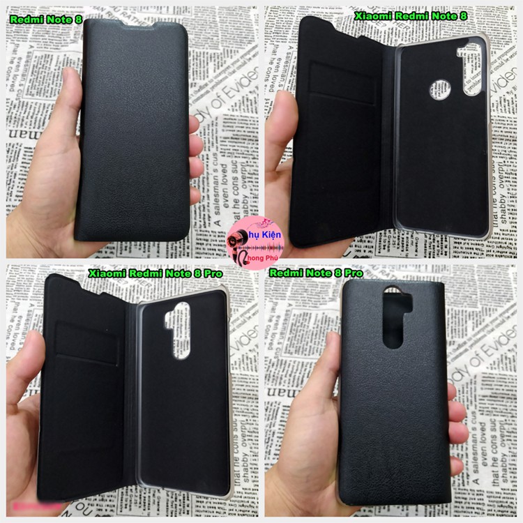 Bao Da Xiaomi Redmi Note 8 / Redmi Note 8 Pro Kiểu Dáng Gấp 2 Mặt Và Có Phối Ví Sang Trọng