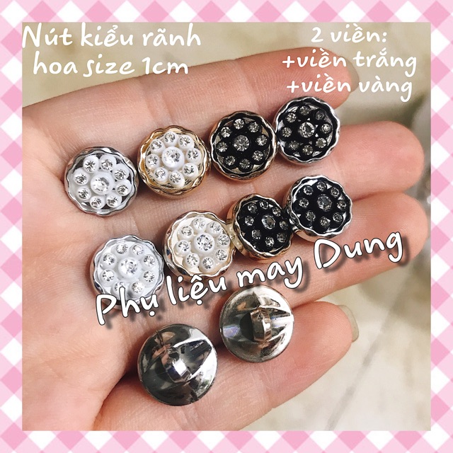 Nút rãnh kiểu hoa đính xoàn