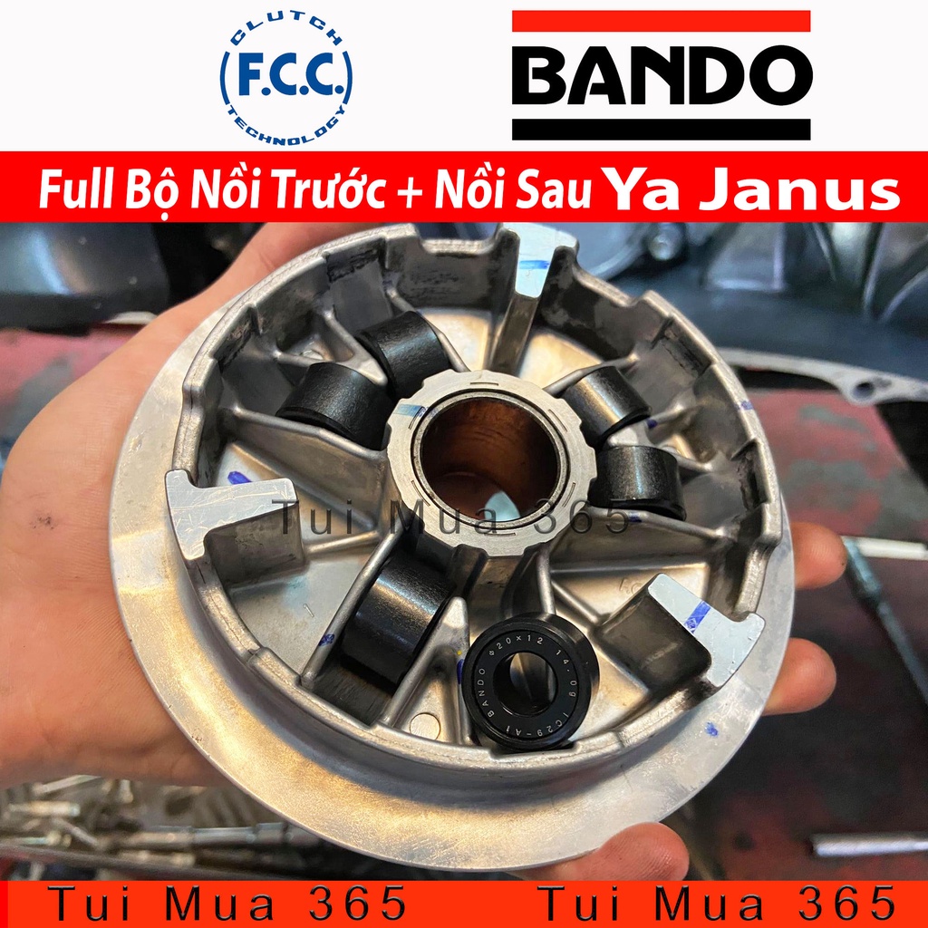 COMBO BỘ NỒI TRƯỚC, NỒI SAU, DÂY CUROA, BI NỒI CHO YAMAHA JANUS - FREEGO