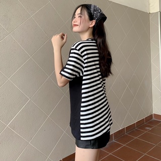Áo thun 2 mặt Sọc-Trơn Monstier