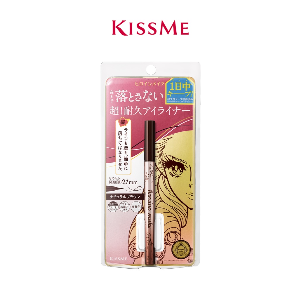 Chì kẻ mắt nước Kiss Me Heroine Make Prime Liquid Eyeliner Rich Keep siêu bền màu 6g