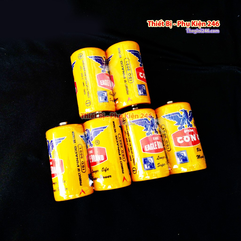 Pin đại con ó vàng 2 viên (chuyên dụng cho sản phẩm máy thổi oxi chạy pin)