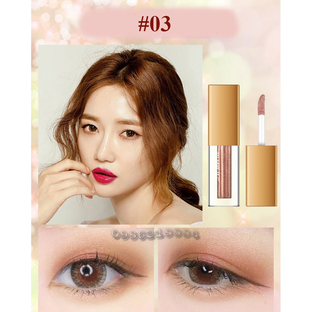 Nhũ mắt ánh kim lấp lánh Lameila Liquid Eye Shadow Nhũ mắt nội địa trung chính hãng LNM1