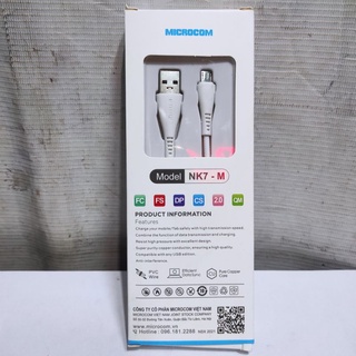 Dây cáp sạc micro usb chính hãng Microcom vn