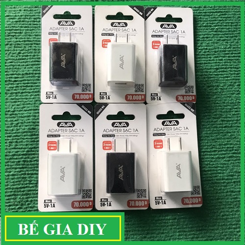 Củ Sạc 5V 1A, Adapter 5W AVA DS432