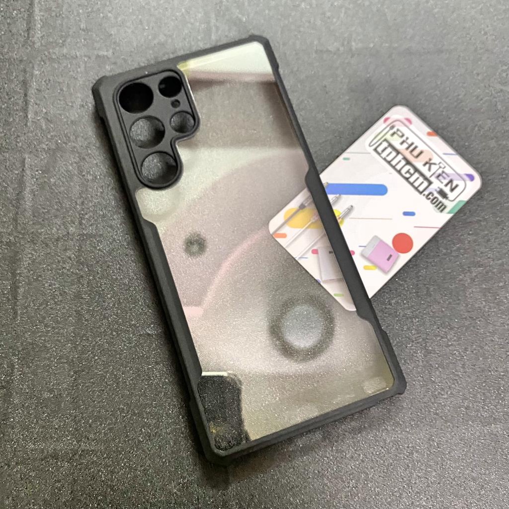 Ốp Lưng Samsung S22 Ultra Mặt Lưng Trong Suốt Xundd