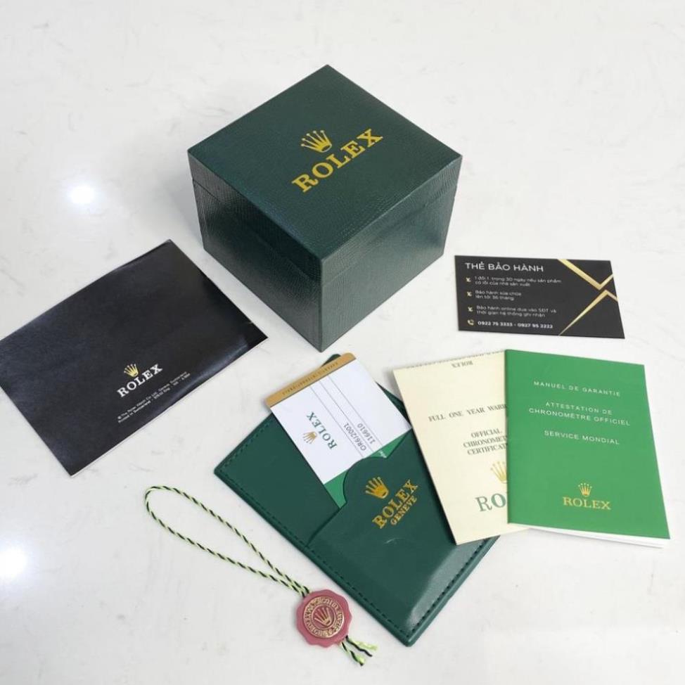 Hộp đồng hồ Rolex đi kèm tag sổ thẻ, hộp đựng đồng hồ quà tặng cao cấp Shop148