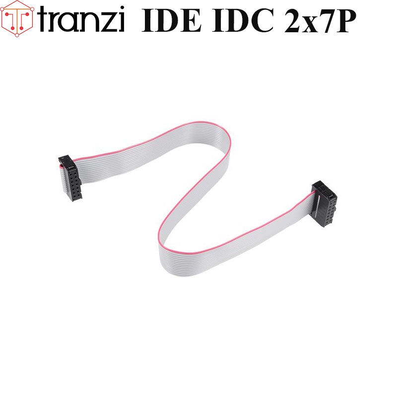 Dây cắm header 2.54mm IDE IDC 2x7P 25cm dập 2 đầu - túi 1 cái