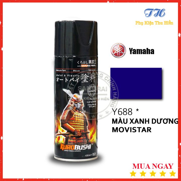 Sơn Xịt Samurai Màu Yamaha Xanh Dương - Mã Y688
