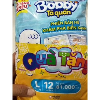 12 miếng tã quần Bobby phiên bản hè size M L XL XXL