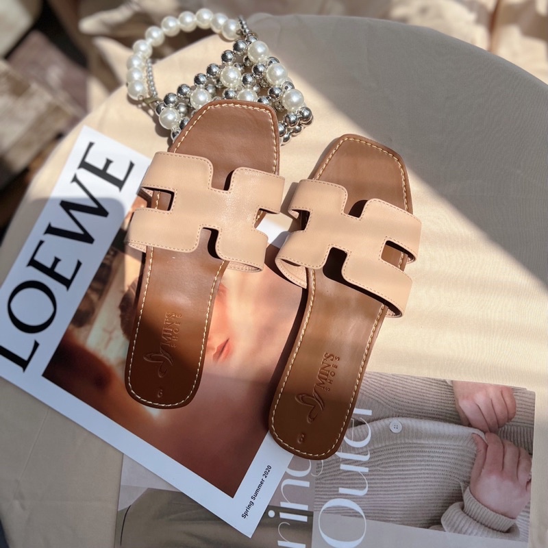 Min's Shoes - Dép Lê Chữ H Da Mềm Cao Cấp S413