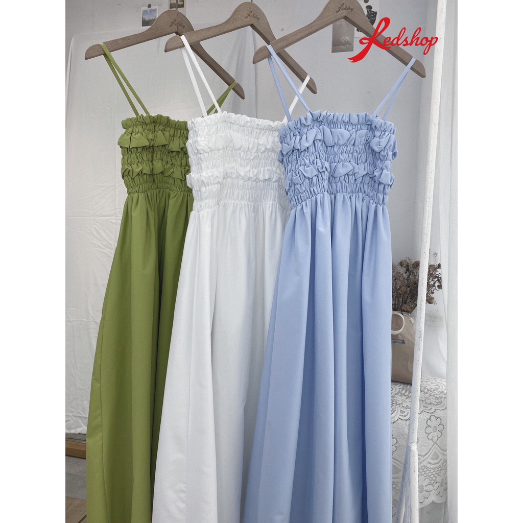Đầm maxi hai dây bo chun ở ngực hàng cao cấp redshop.thoitrangnu_29726 | BigBuy360 - bigbuy360.vn