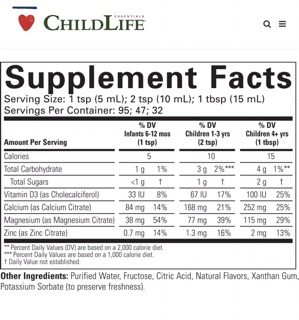 Childlife canxi+magie 474ml