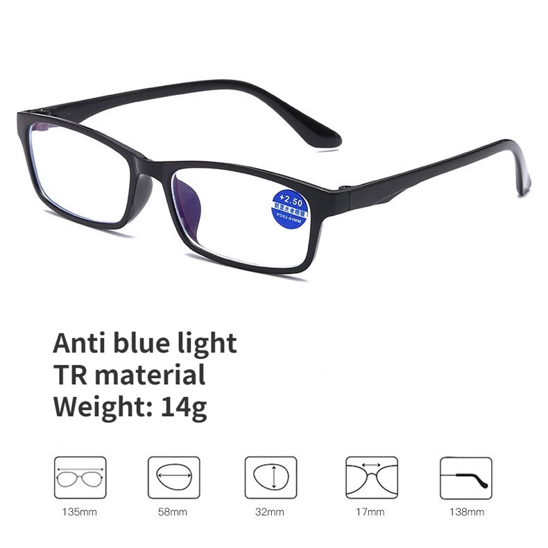 Kính Đọc Sách Chống Ánh Sáng Xanh Thời Trang Cho Nam/Nữ