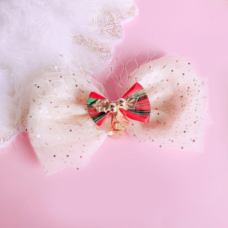 Kẹp Tóc Hình Nơ Lớn Bằng Vải Gạc Hợp Thời Trang