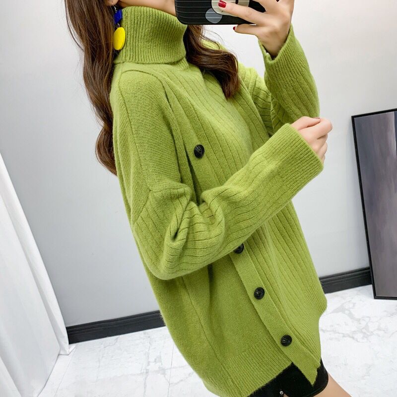 Áo Sweater Cổ Lọ Dáng Rộng Thời Trang Thu Đông Cho Nữ | BigBuy360 - bigbuy360.vn