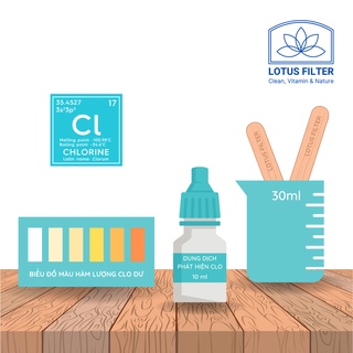 Bộ kiểm tra nồng độ Clo trong nước sinh hoạt bằng dung dịch
