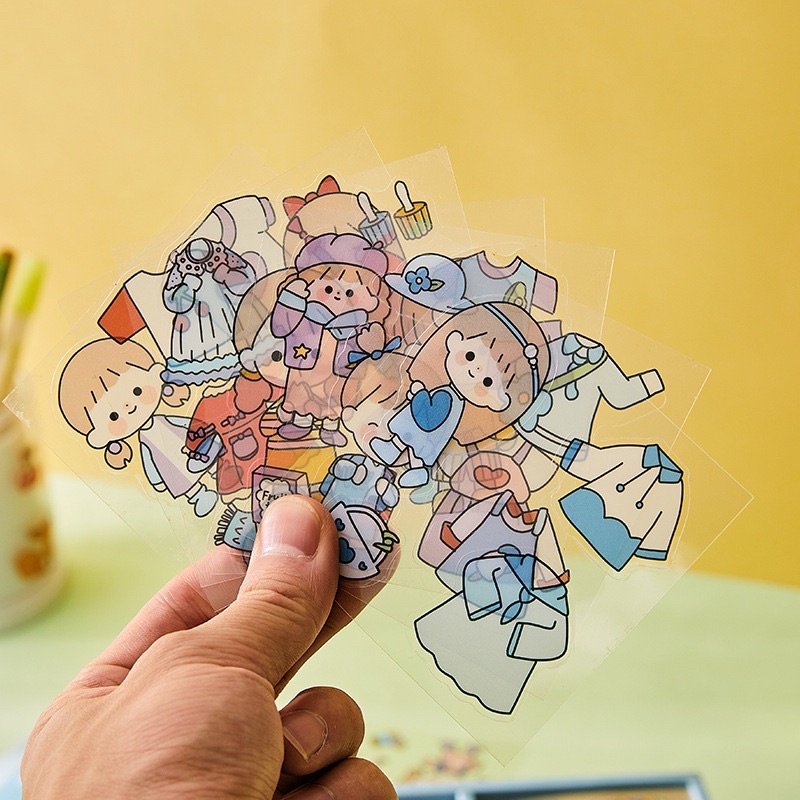 Set 100 tấm sticker xinh xắn nhiều chủ đề khác nhau