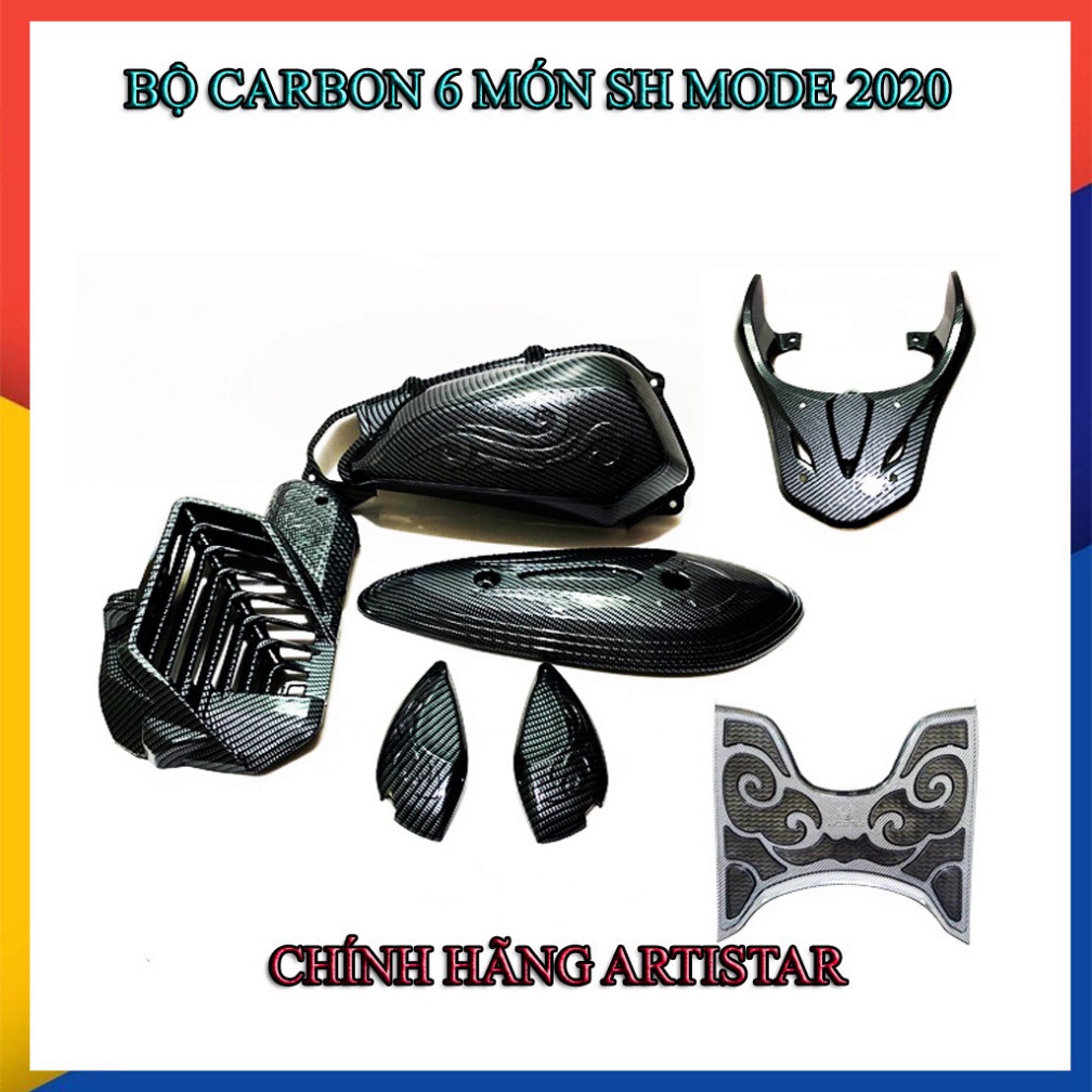 BỘ CARBON 6 MÓN SH MODE 2020 ( FULL Y HÌNH ĐẠI DIỆN)