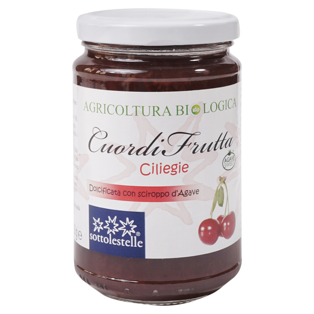 Mứt Cherry hữu cơ 320g Sottolestelle Organic Cherries Jam