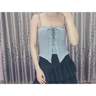 Áo len 2 dây rút ngực