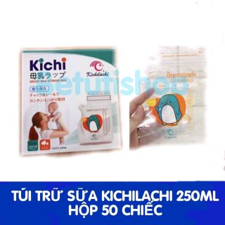 Set 50 túi trữ sữa kichilachi Nhật Bản 250ml