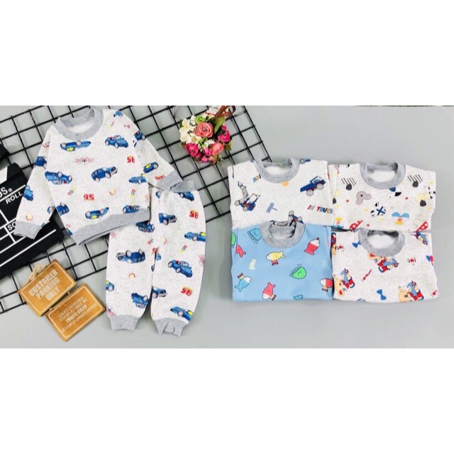 Sét 2 bộ nỉ lông cho bé