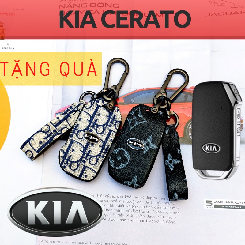 Bao da chìa khóa Kia Cerato,Kia Sorento,Kia Sedona (KC3 móc D)