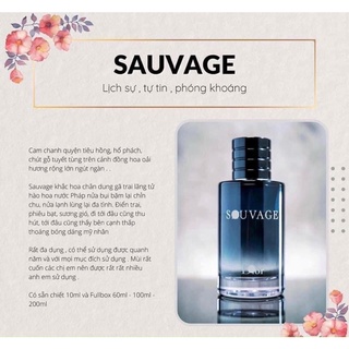 Nước hoa nam Sau Vage 100ml - Lãng tử đẳng cấp