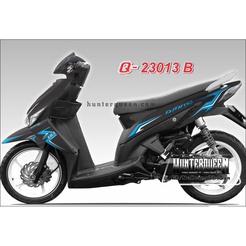 Tem rời Click 110. Chỉ xanh trắng đen. Thay đổi màu sắc và chi tiết theo yêu cầu. Sắc nét, bền màu, độ bền cao