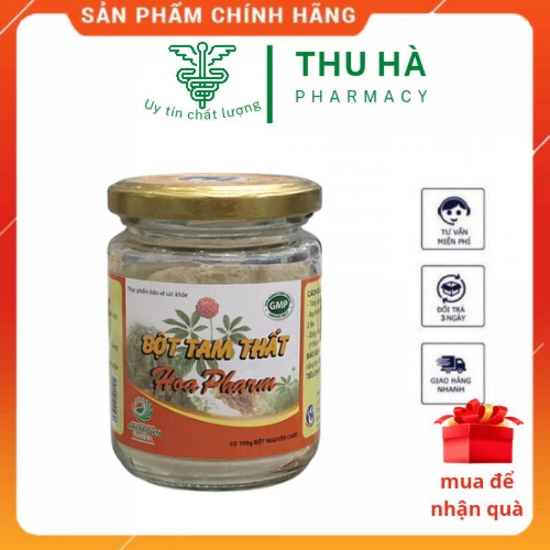 Bột tam thất bắc HoaPharm lọ 100g