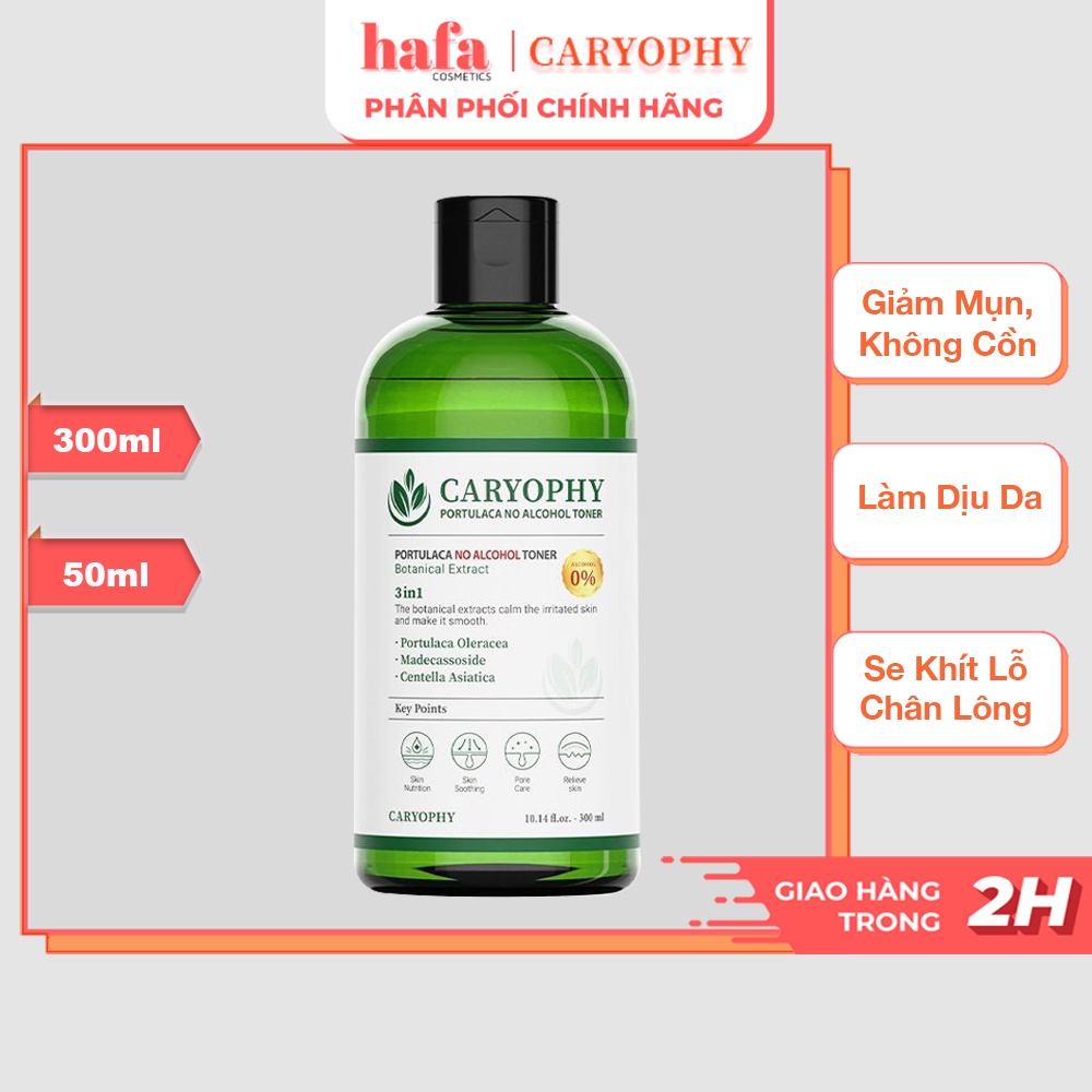 Nước hoa hồng Caryophy Portulaca No Alcohol Toner_ Caryophy Chính Hãng