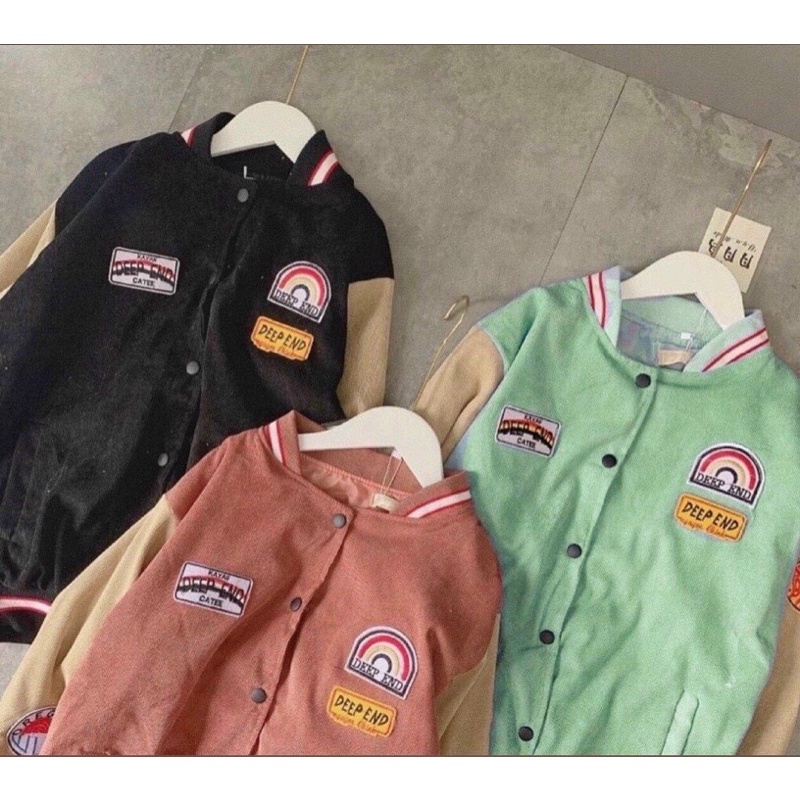 Áo Khoác  Nhung Bomber Cầu Vồng  Form Unisex  áo khoác nam nữ form rộng ulzzang Hàn Quốc siêu hot, trẻ trung, năng động