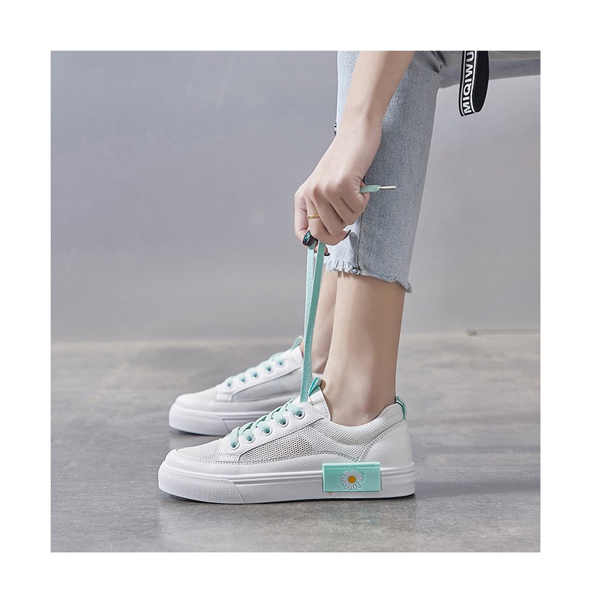 Giày thể thao nữ đế bằng giá rẻ giày sneaker nữ trắng cao cấp hot trend AZUKA - C1 | BigBuy360 - bigbuy360.vn