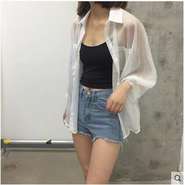 Thời Trang Áo Sơ Mi Chiffon Dáng Rộng Phong Cách Hàn Quốc Cho Nữ | BigBuy360 - bigbuy360.vn