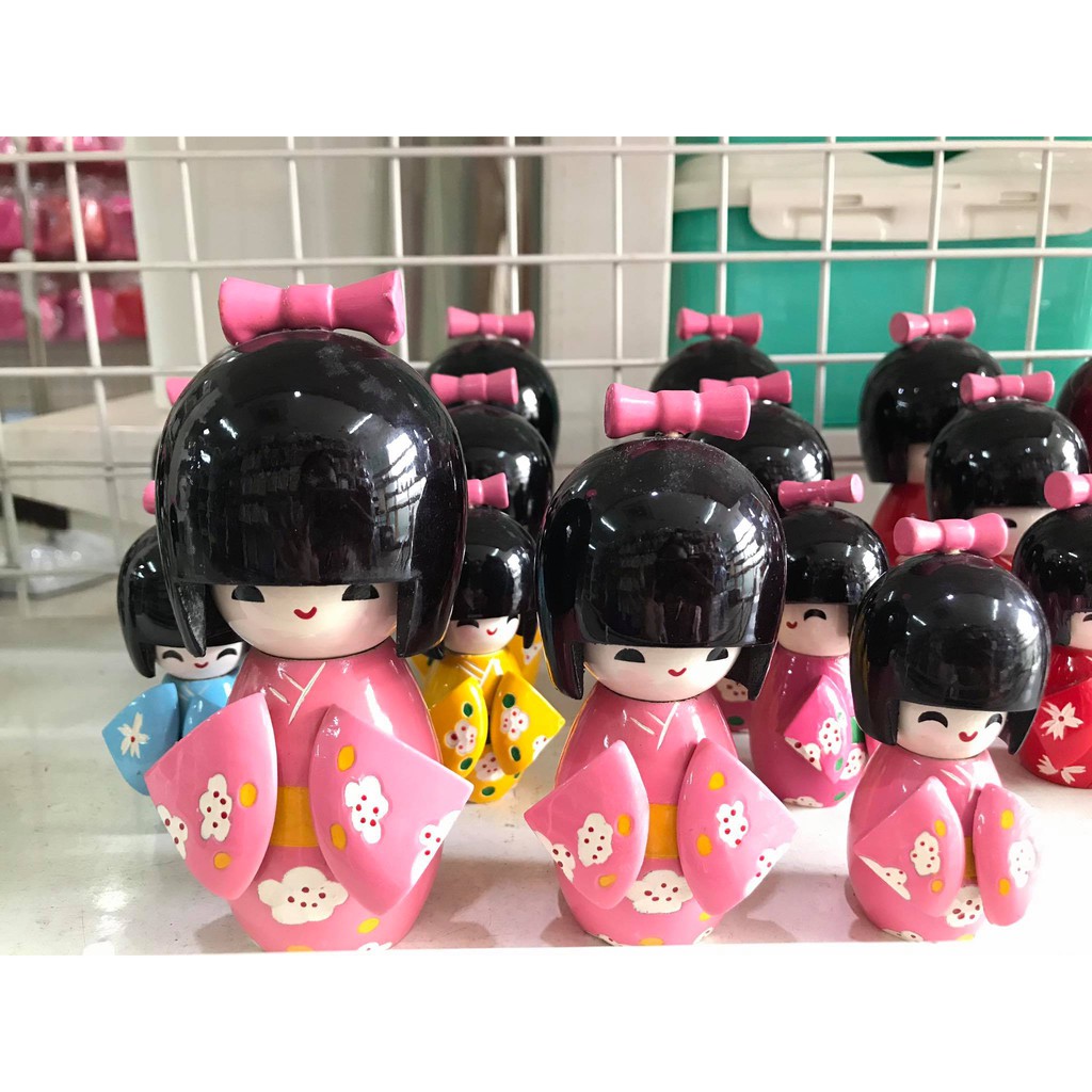 Bộ 3 búp bê gỗ Kokeshi Nhật | BigBuy360 - bigbuy360.vn
