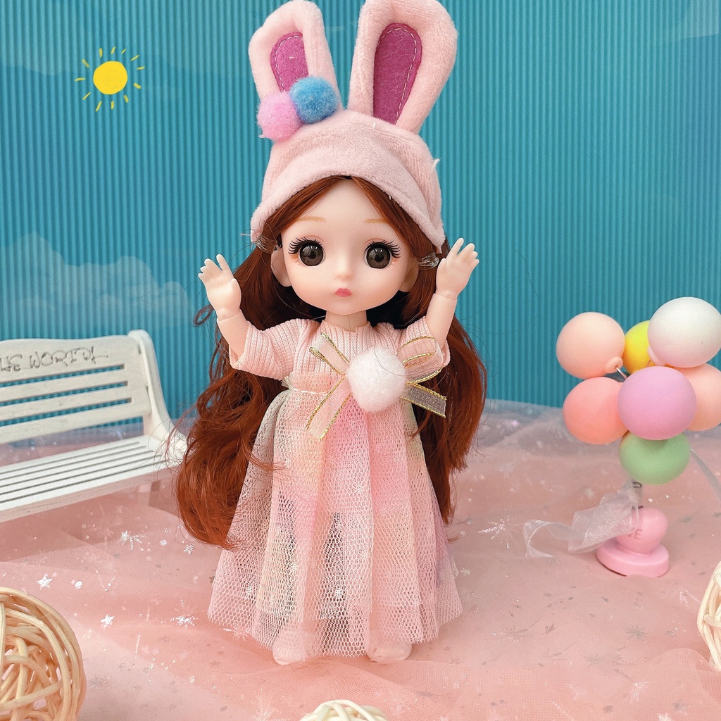 Búp bê Barbie, búp bê BJD  có khớp 17cm giá rẻ, đồ chơi, quà tặng cho bé gái