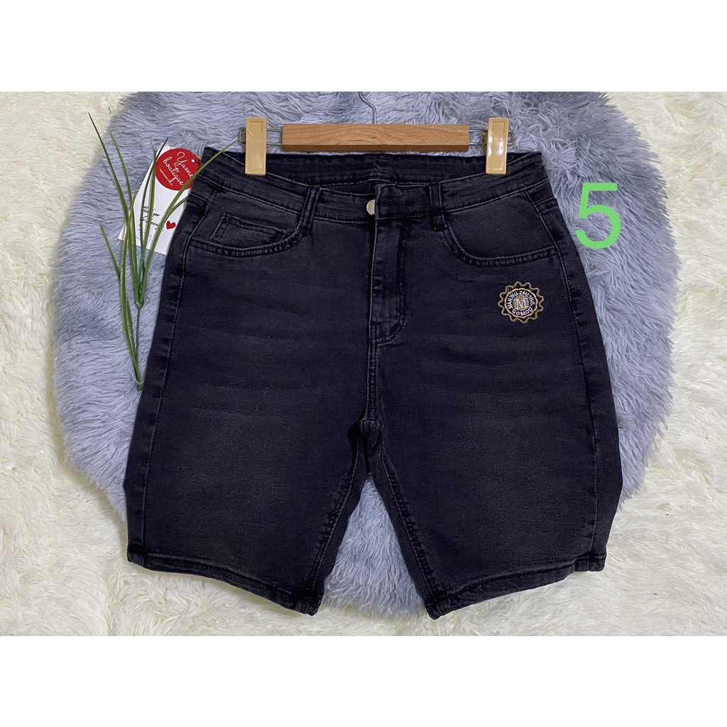 Quần Đùi jeans cao cấp Bigsize  Vải dày và co giãn YUME-041