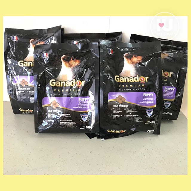 Ganador Puppy Bao 20Kg Thức Ăn Hạt Khô Cho Chó Con Ganador Puppy - Vị Sữa Và DHA (400g x 50) [IUpetshop]