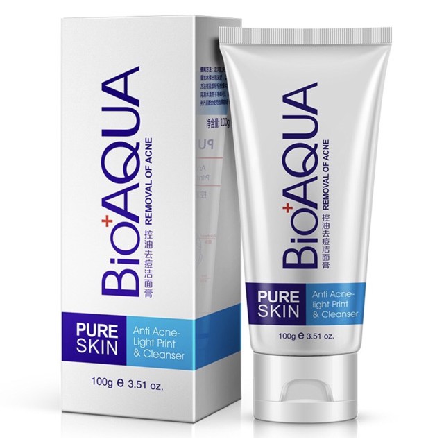 Sữa Rửa Mặt dành cho da Mụn Bioaqua Pure Skin Anti Acne Cleanser - RM09