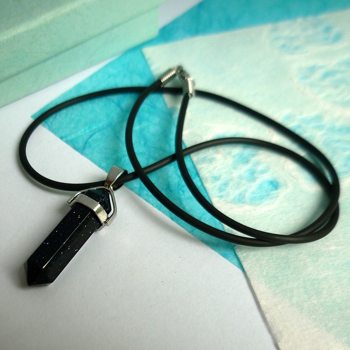 Bộ vòng cổ đá hình trụ MZ659