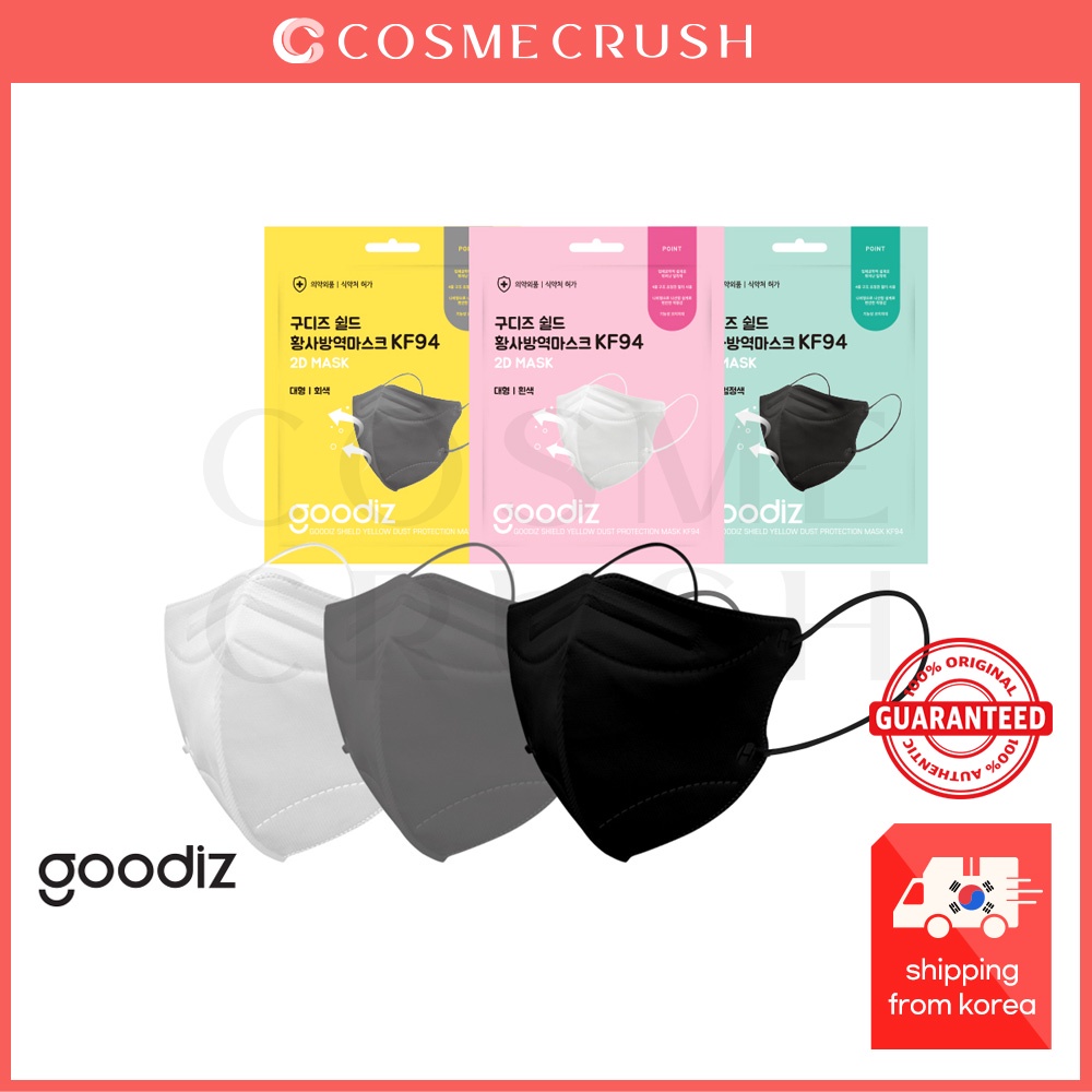 Khẩu trang 2D chất lượng cao Goodiz KF94 chính hãng từ Hàn Quốc