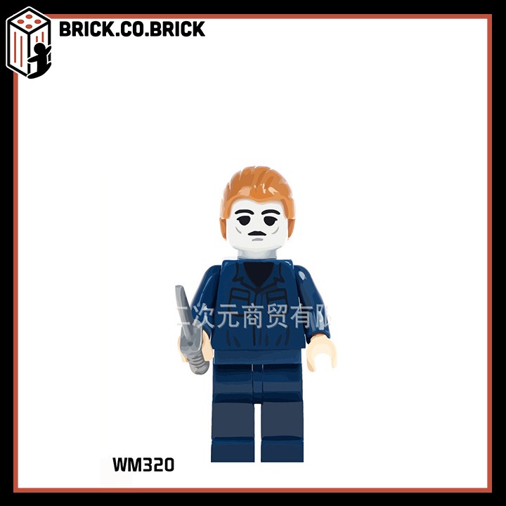 WM6003 - Xếp hình minifigure và non lego phim kinh dị Jason Voorhees, Ghostface, Feddy - Đồ Chơi Lắp Ghép Sáng Tạo