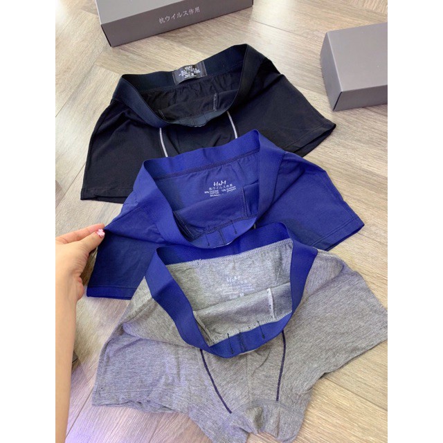 Hộp 3 quần sịp đùi , quần lót nam cao cấp, Chất liệu thun mềm mại co giãn tốt thoải mái. 999