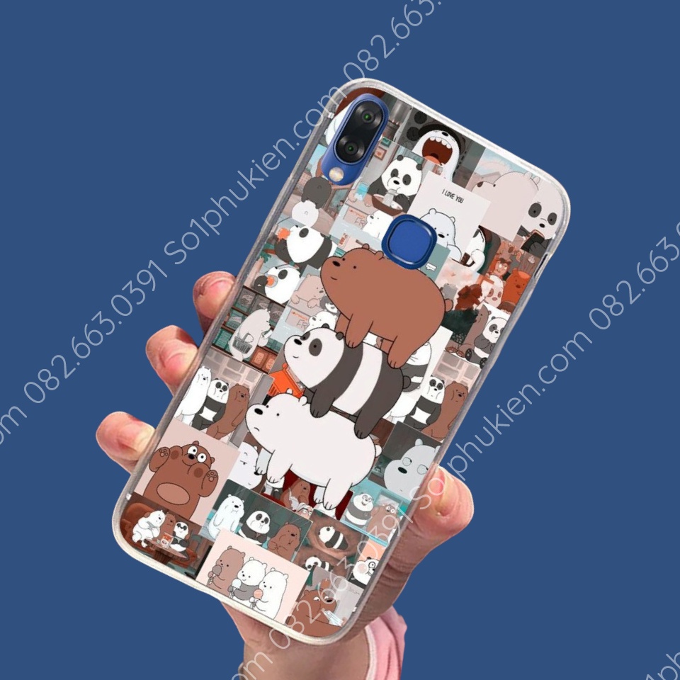 Ốp lưng Vsmart Joy 2+ (plus) , Active 1, Joy1, Joy 1+, Star 3, joy 3 Active 3, live 4, star 4, star 5, in hình gấu