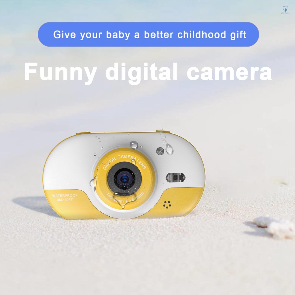 Camera kỹ thuật số chống thấm nước 8MP màn hình 2.4 Inch IPS HD tự hẹn giờ cho trẻ em 5s | BigBuy360 - bigbuy360.vn