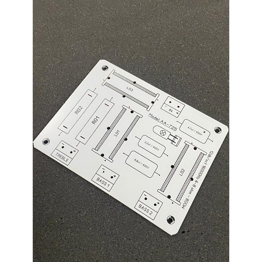 Mạch PCB phân tần full đôi 2 BASS 1 TREBLE
