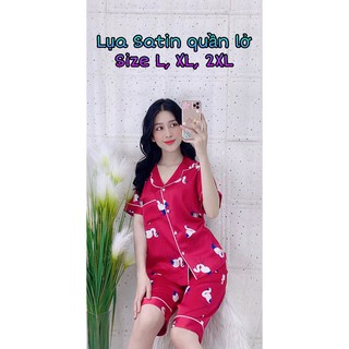 Set bộ lụa satin big size lửng xxl