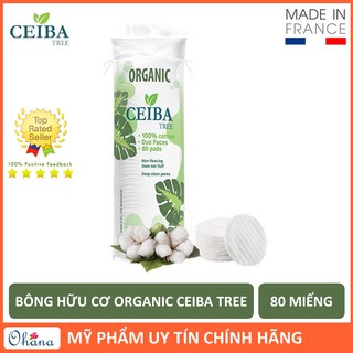 Bông Tẩy Trang Hữu Cơ Organic Ceiba Tree 80 miếng