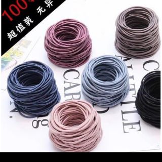 Set 100 dây buộc tóc nhiều màu